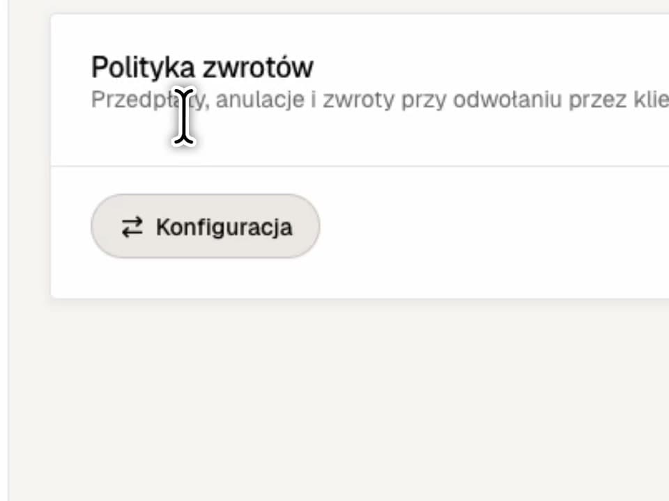 Konfiguracja zasad organizacji z pomocą AI w Efice