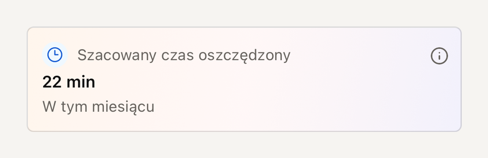 Pasek czasu i przychodu ochronionego w aplikacji Efika